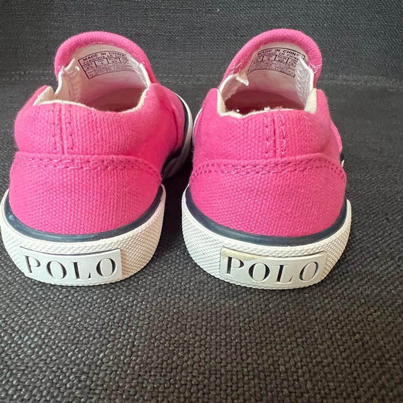 Toddler Girl Polo Sneakers - EXCELLENT CONDITION - Worn 1x - Size 4.5 - Picture 4 of 8